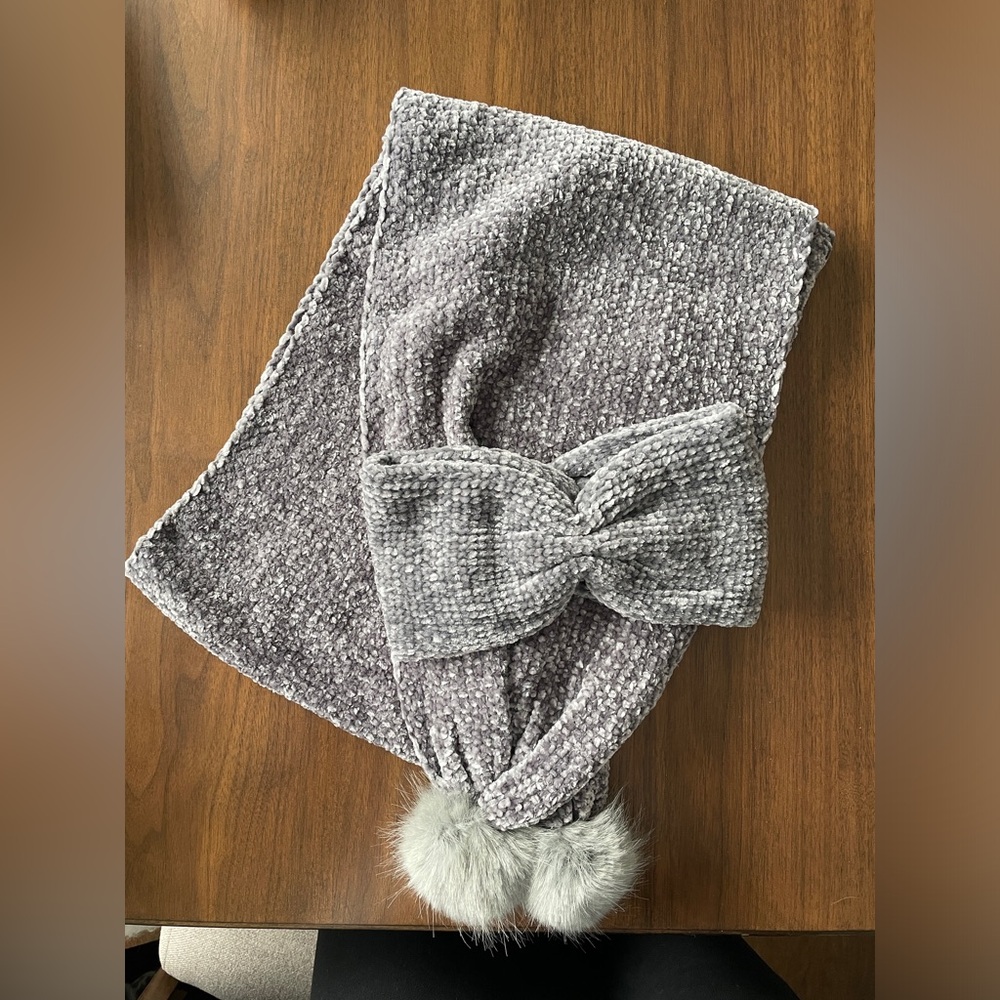 Matching Chenille Winter Scarf & Headband